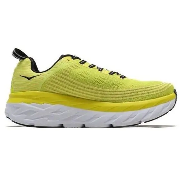 Hoka One One Bondi 6 1019269/CATH Sneaker Men Yellow Low Top Running Shoes EFAS8