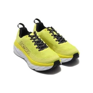 Hoka One One Bondi 6 1019269/CATH Sneaker Men Yellow Low Top Running Shoes EFAS8