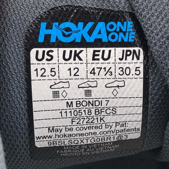 Hoka One One Bondi 7 Road Running Shoes 12.5