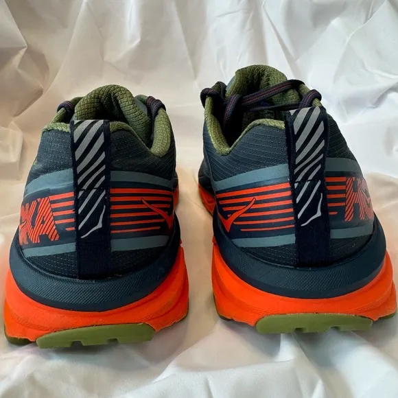 Hoka One One Challenger ATR Trail Running Shoes, Gray/Orange, Men’s Size 8, EUC