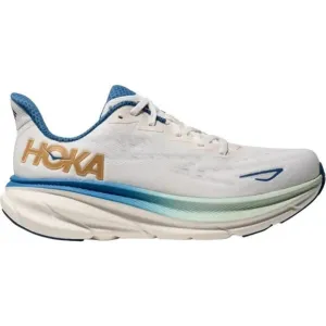 Hoka One One Clifton 9 Everyday Running Shoes Sneakers White Blue Size US 12D