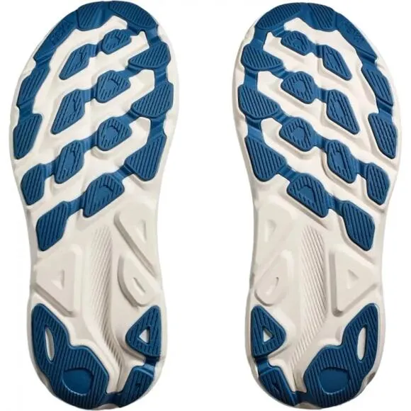 Hoka One One Clifton 9 Everyday Running Shoes Sneakers White Blue Size US 12D