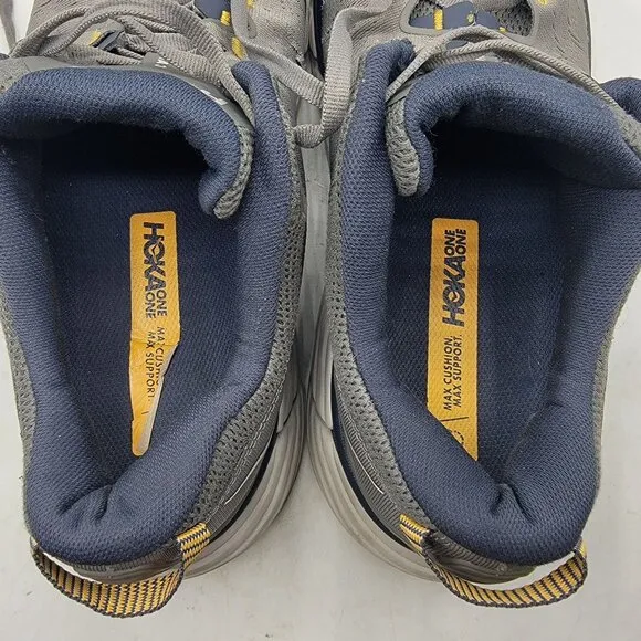 Hoka One One Gaviota 3 Mens 10.5 D Charcoal Gray Ombre Blue Running Shoes