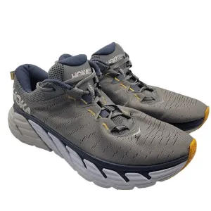 Hoka One One Gaviota 3 Mens 10.5 D Charcoal Gray Ombre Blue Running Shoes