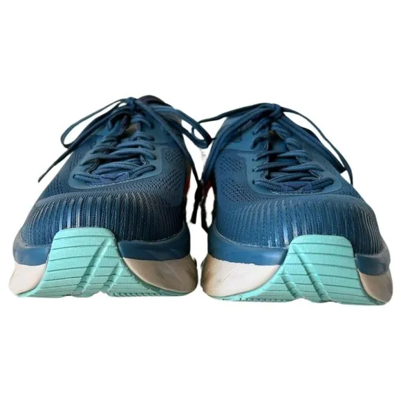 Hoka One One M Bondi 7 Blue/Grey Lace Up Running Shoes - Men's 11.5 MINT! in Box