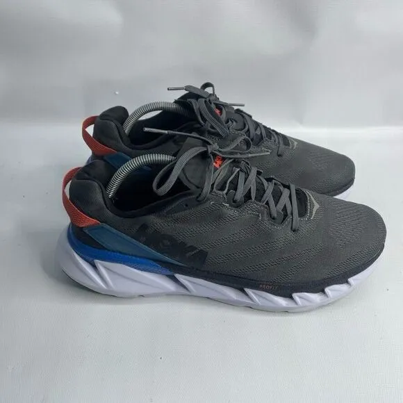 Hoka One One M ELEVON 2 Mens Sz 10.5 Gray 1106477 Athletic Running  Shoes (READ)