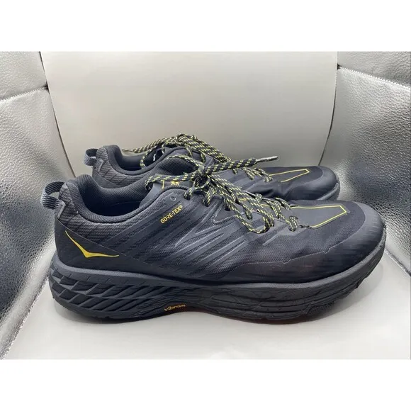 Hoka One One Mens 14 Anthracite Black Speedgoat 4 GTX Gore-Tex Trail Vibram