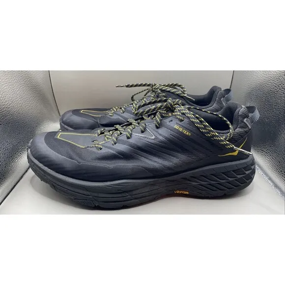 Hoka One One Mens 14 Anthracite Black Speedgoat 4 GTX Gore-Tex Trail Vibram