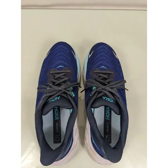 Hoka‎ One One Mens Arahi 6 Running Shoes 1123194 Blue Size 9.5D.