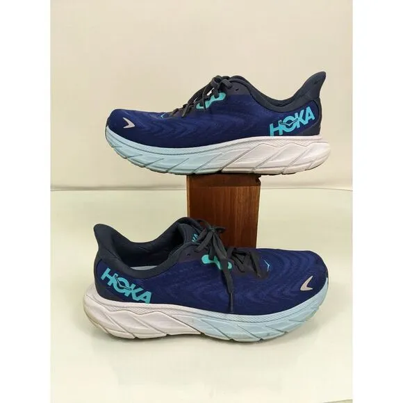 Hoka‎ One One Mens Arahi 6 Running Shoes 1123194 Blue Size 9.5D.