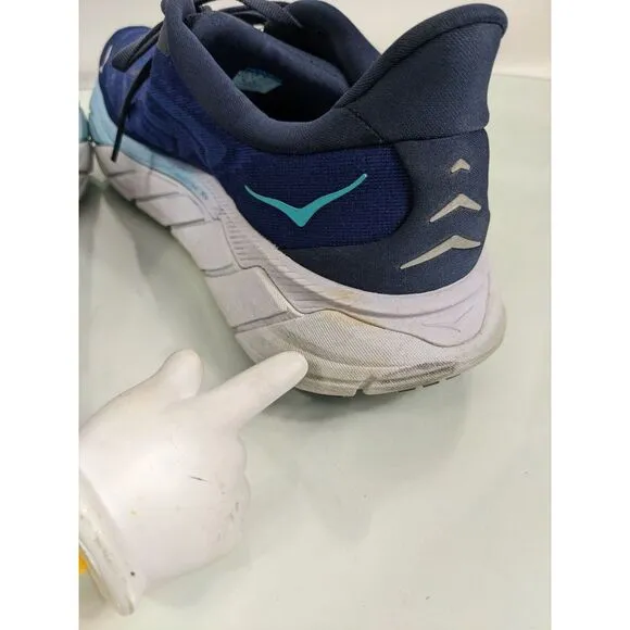 Hoka‎ One One Mens Arahi 6 Running Shoes 1123194 Blue Size 9.5D.