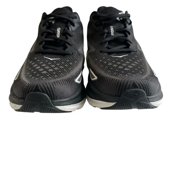 Hoka One One Men’s Clifton 9 Shoes Sneakers Black White Size 11.5 Breathable