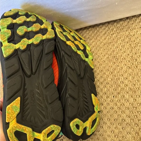 HOKA ONE ONE Men's Rincon 3 Running Shoe, Red Alert/Flame. Worn once.Retail $190