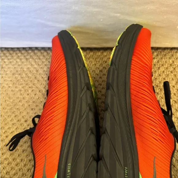 HOKA ONE ONE Men's Rincon 3 Running Shoe, Red Alert/Flame. Worn once.Retail $190