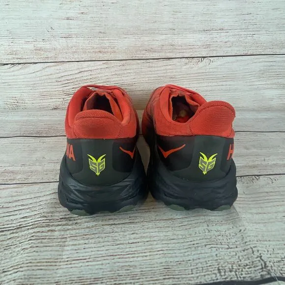 Hoka One One Mens Speedgoat 5 GTX Sz 10D Gore-Tex Trail Running Shoes Red