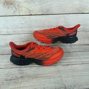 Hoka One One Mens Speedgoat 5 GTX Sz 10D Gore-Tex Trail Running Shoes Red