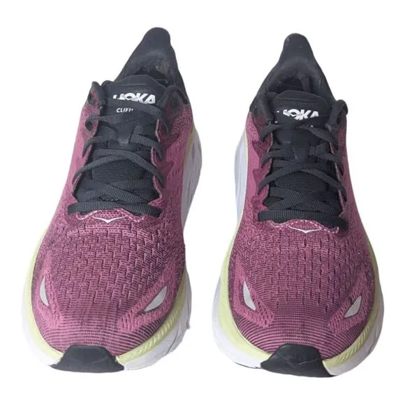 HOKA ONE ONE Clifton 8 'Ibis Rose Pink Green' Running Shoes Size 9.5B