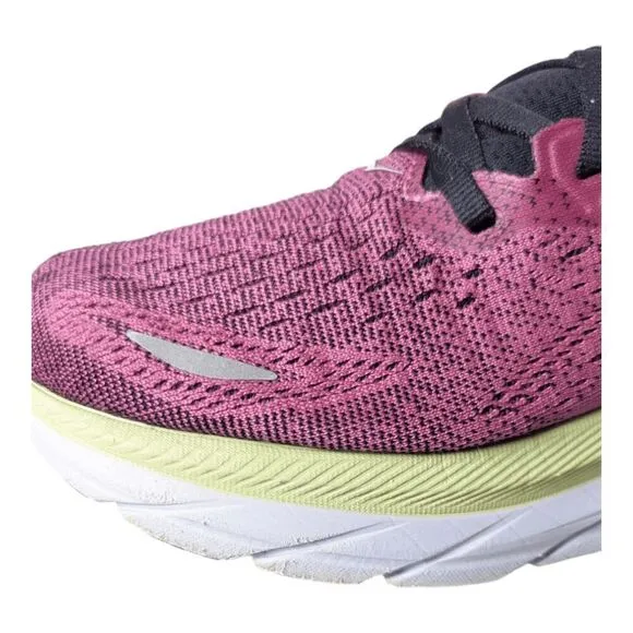 HOKA ONE ONE Clifton 8 'Ibis Rose Pink Green' Running Shoes Size 9.5B