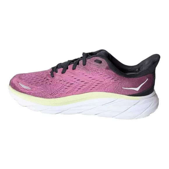 HOKA ONE ONE Clifton 8 'Ibis Rose Pink Green' Running Shoes Size 9.5B