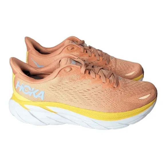 HOKA ONE ONE Clifton 8 'Sun Baked' Running Shoes Size 7B