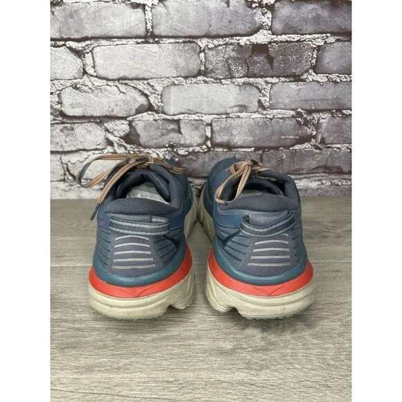 Hoka One One Bondi 7 110518 RTOS Blue Synthetic Running Shoes Men 10.5 US/44 2/3