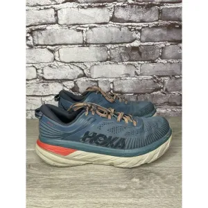 Hoka One One Bondi 7 110518 RTOS Blue Synthetic Running Shoes Men 10.5 US/44 2/3