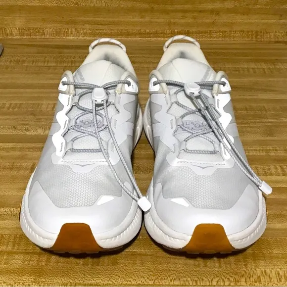 Hoka Transport White Athletic Shoes Size 9.5