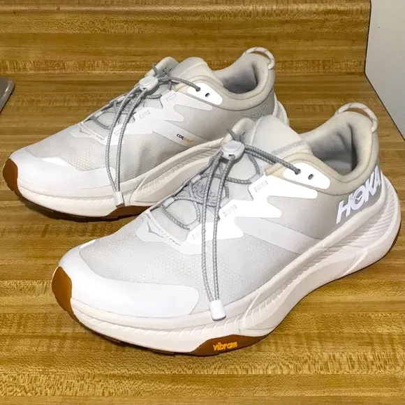 Hoka Transport White Athletic Shoes Size 9.5