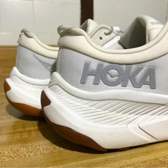 Hoka Transport White Athletic Shoes Size 9.5