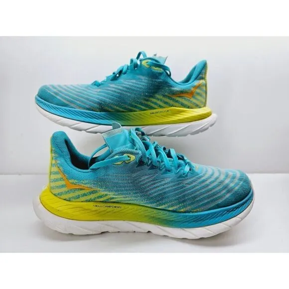 Hoka Women 10 Comfort Shoe, no major rips, details in picture, blue color