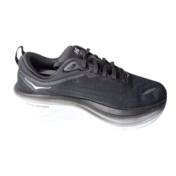 HOKA ONE ONE Bondi 8 &quot;Black/White&quot; Running Shoes Size 7.5D (Wide)