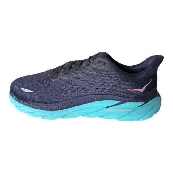 HOKA ONE ONE Clifton 8 &quot;Outer Space Atlantis&quot; Running Shoes Size 7.5B