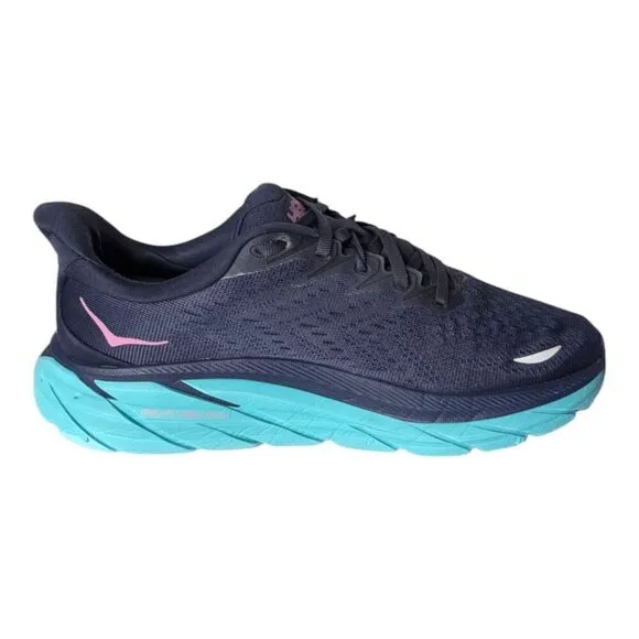 HOKA ONE ONE Clifton 8 &quot;Outer Space Atlantis&quot; Running Shoes Size 7.5B