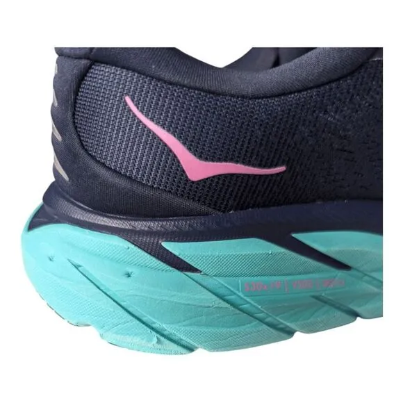 HOKA ONE ONE Clifton 8 &quot;Outer Space Atlantis&quot; Running Shoes Size 7.5B