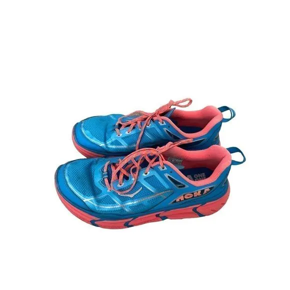 Hoka One One Womens Blue Colar Challenger Atr Running Sneaker Shoes Size 8.5