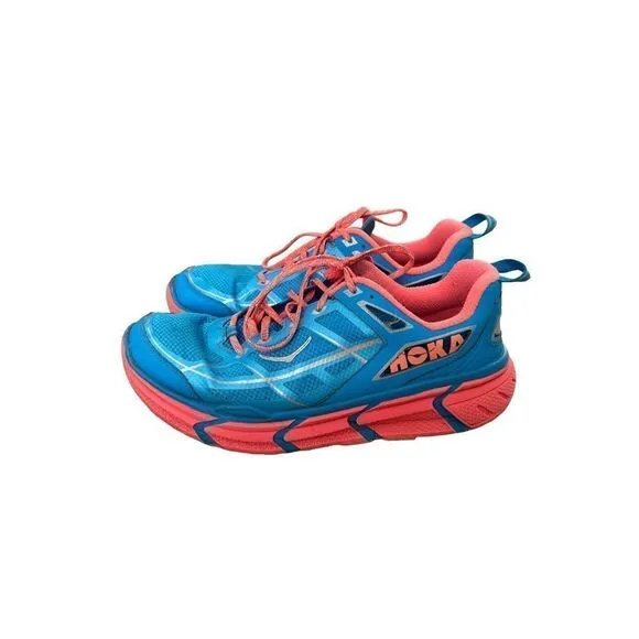 Hoka One One Womens Blue Colar Challenger Atr Running Sneaker Shoes Size 8.5