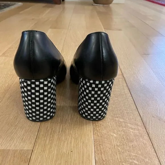 🎉HP🎉Black shoes with a checkered block heel from Creatures of Comfort