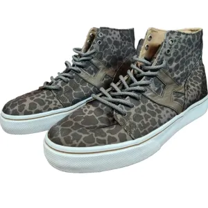 Huf Hupper Shoes High Top Olive Green Shell Shock Skate Sneakers Mens Sz 8.5