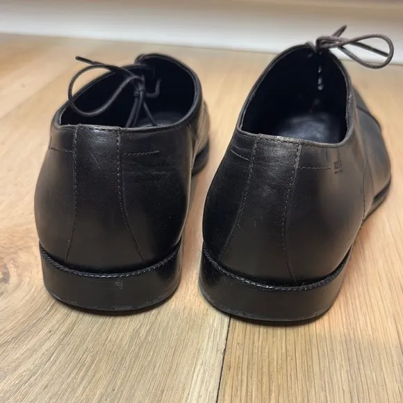 Hugo Boss Men's Black Leather Dress Shoes