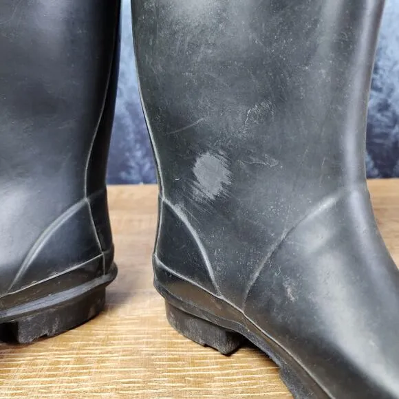 Hunter Original Huntress Waterproof Tall Black Rain Boots | US 5M/6F