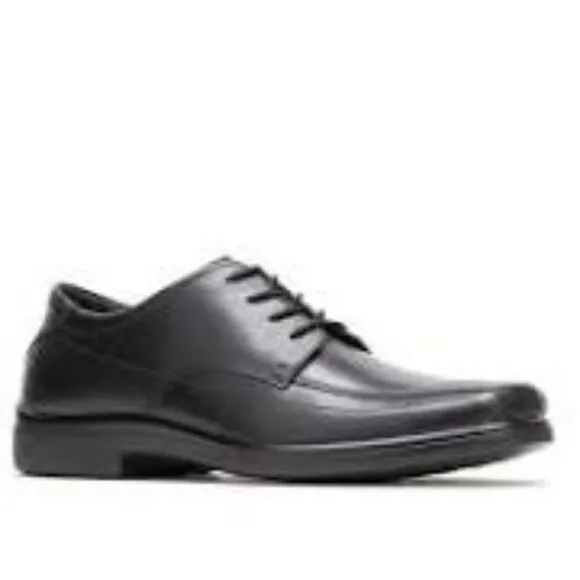 HUSH PUPPIES size 13 WIDE mens leather waterproof casual dress shoes black lace