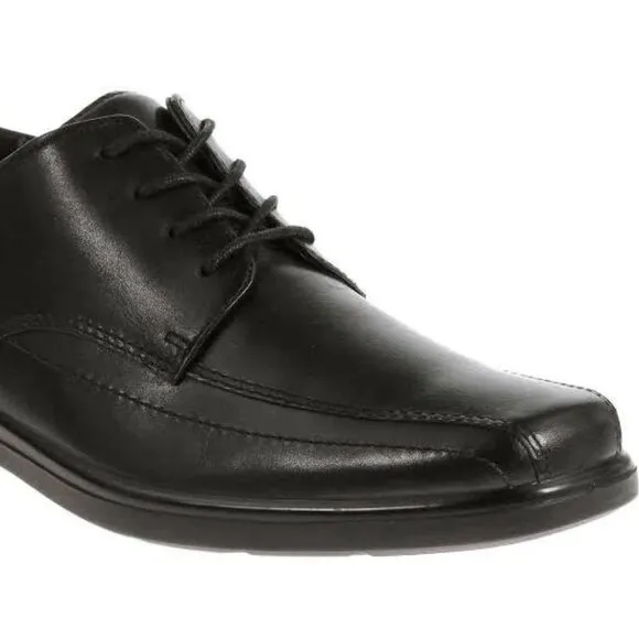 HUSH PUPPIES size 13 WIDE mens leather waterproof casual dress shoes black lace