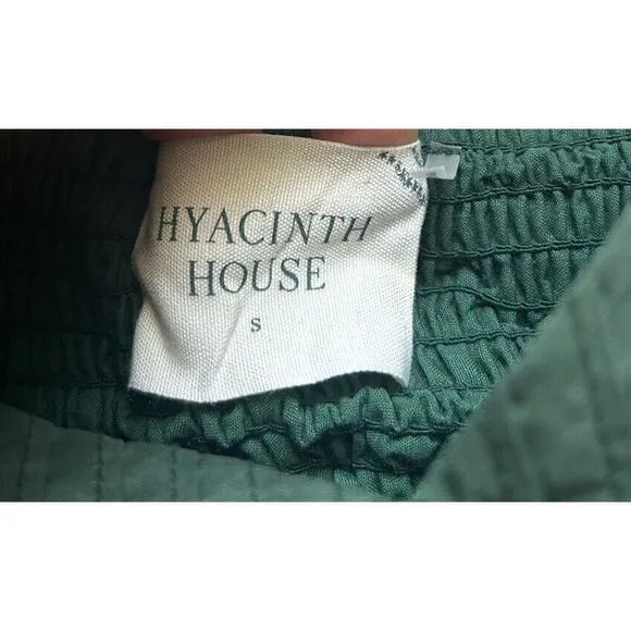 Hyacinth House Dress Womens Small Emerald Puff Sleeve Tuckernuck Sasha Babydoll
