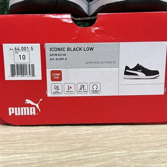 Iconic Black Low Puma Shoes