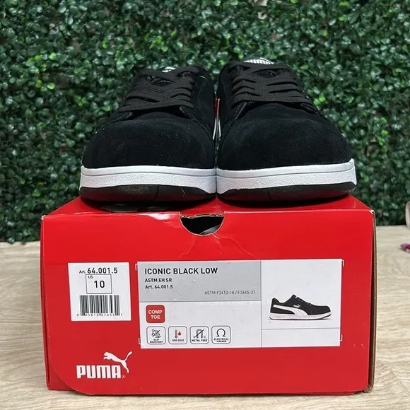 Iconic Black Low Puma Shoes