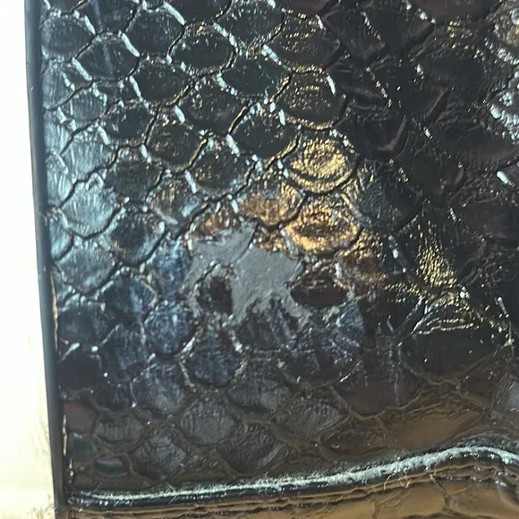 iiJin Faux Matt Croco Embossed High Top platform insole size 6