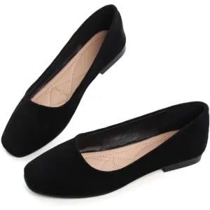 In Tangnest Flat Shoes Women Black Ballet Slip on Soft Loafers Comfortable Shoes