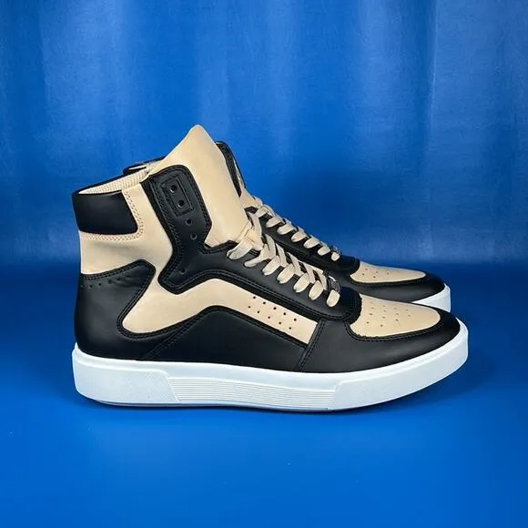 INC International Concepts Men's Keanu High Top Sneakers - Black/Tan - 10 New