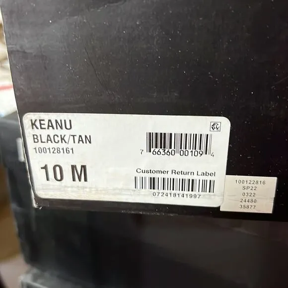 INC International Concepts Men's Keanu High Top Sneakers - Black/Tan - 10 New