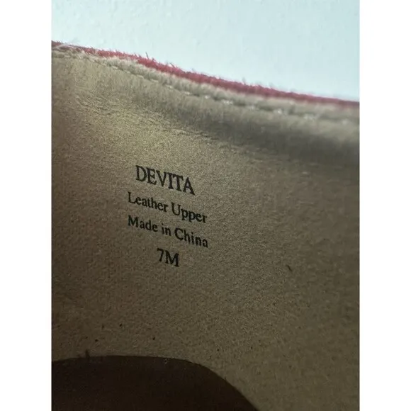 J Renee Leather Devita Shoes Womens Size 7 Square Toe Burgundy Patchwork Maroon